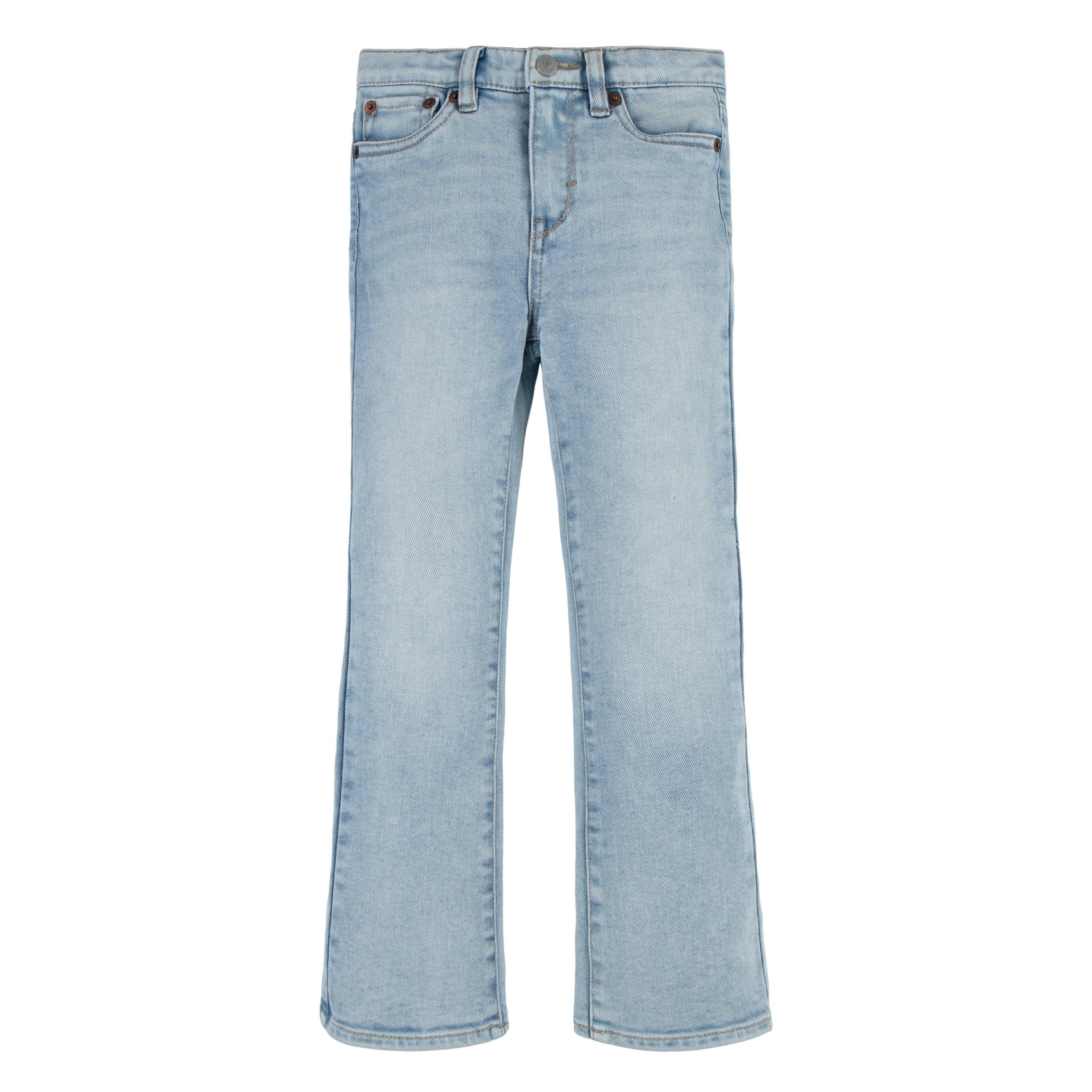 Levi's Little Girls' 726 High Rise Flare Light Blue Wash Denim Jeans - LT BLUE